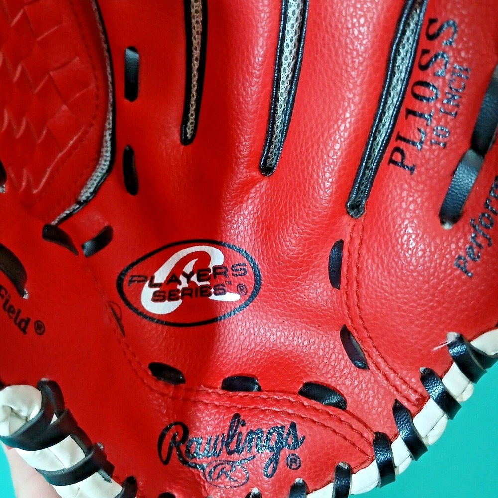 Rawlings Right Hand RHT Series 10" T-Ball Youth Baseball Glove PL10SS Red G1 - Picture 3 of 11